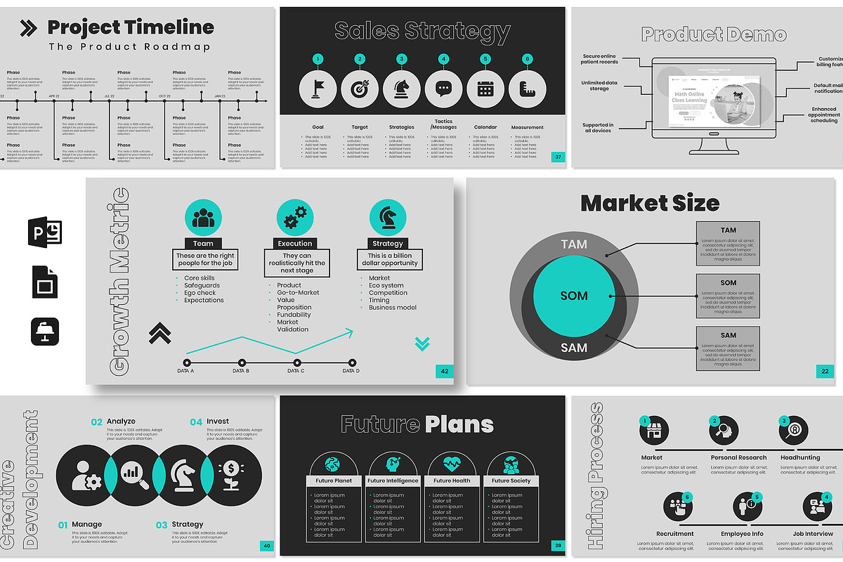 Business Pitch Deck, a Presentation Template by Artemis-products (Photo 1 of 6)
