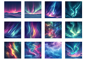 Seamless Watercolor Aurora Digital P, an Illustration by Designworld (Thumbnail 3 of 5)