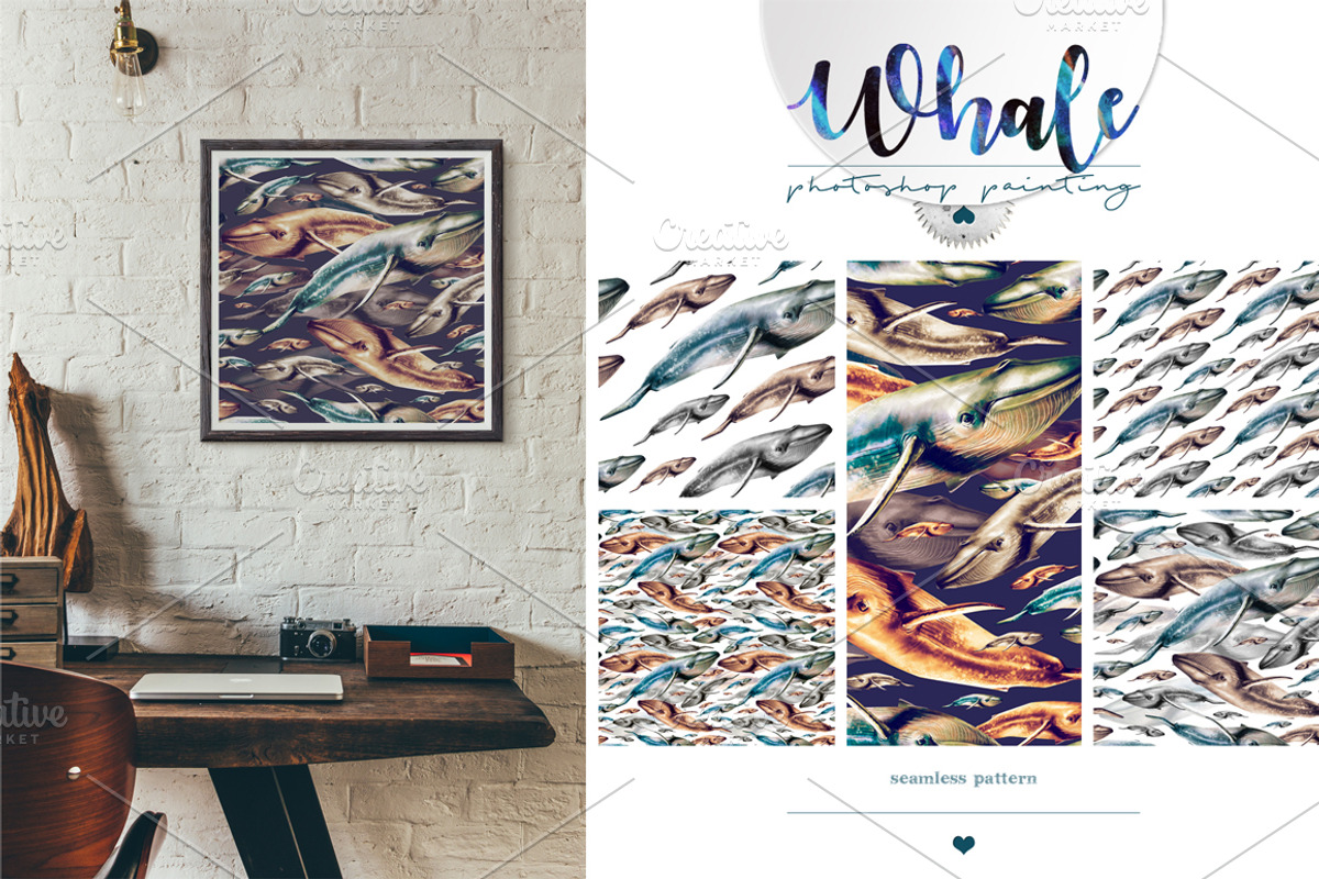 Whale, animals wildlife, an Animal Illustration by Allween (Photo 6 of 6)