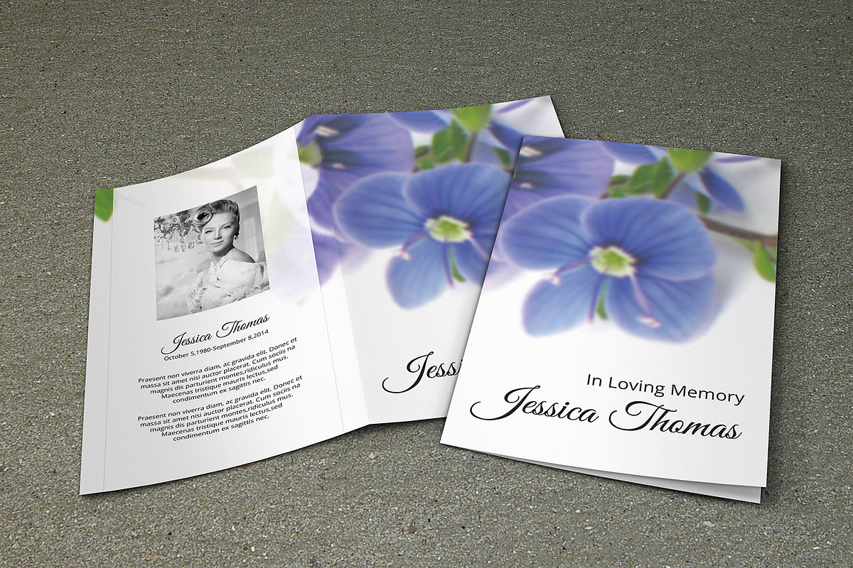 Funeral Program Template-V265, a Brochure Template by Template Shop (Photo 2 of 4)