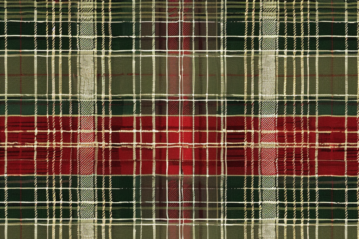 Christmas Tartan Pattern, a Pattern Graphic by Printable Treasure (Photo 2 of 7)