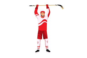 Hockey player. Ice hockey team, a Sport Illustration by Things for designers