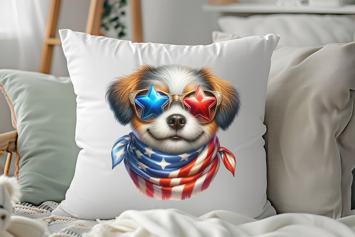 4th of July Cute Dog Sublimation, a Seasonal Illustration by RobertsArt (Photo 6 of 7)
