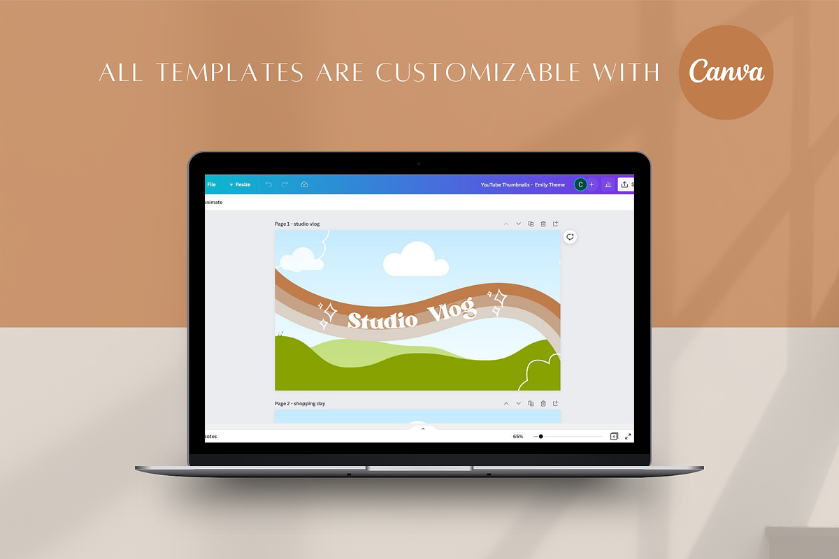 YouTube Branding Kit Canva, a Social Media Template by Creative Pixi (Photo 7 of 9)