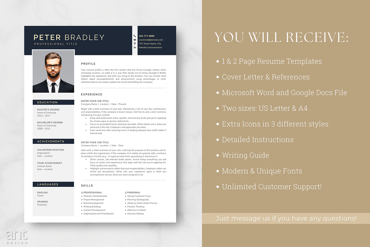 Modern Resume Template - Peter preview 7