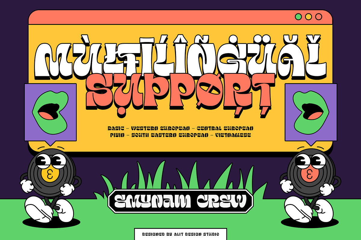 Emynam Crew Typeface, a Sans Serif Font by alit design (Photo 14 of 20)