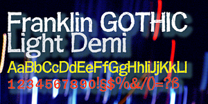 Franklin Gothic Hand Light