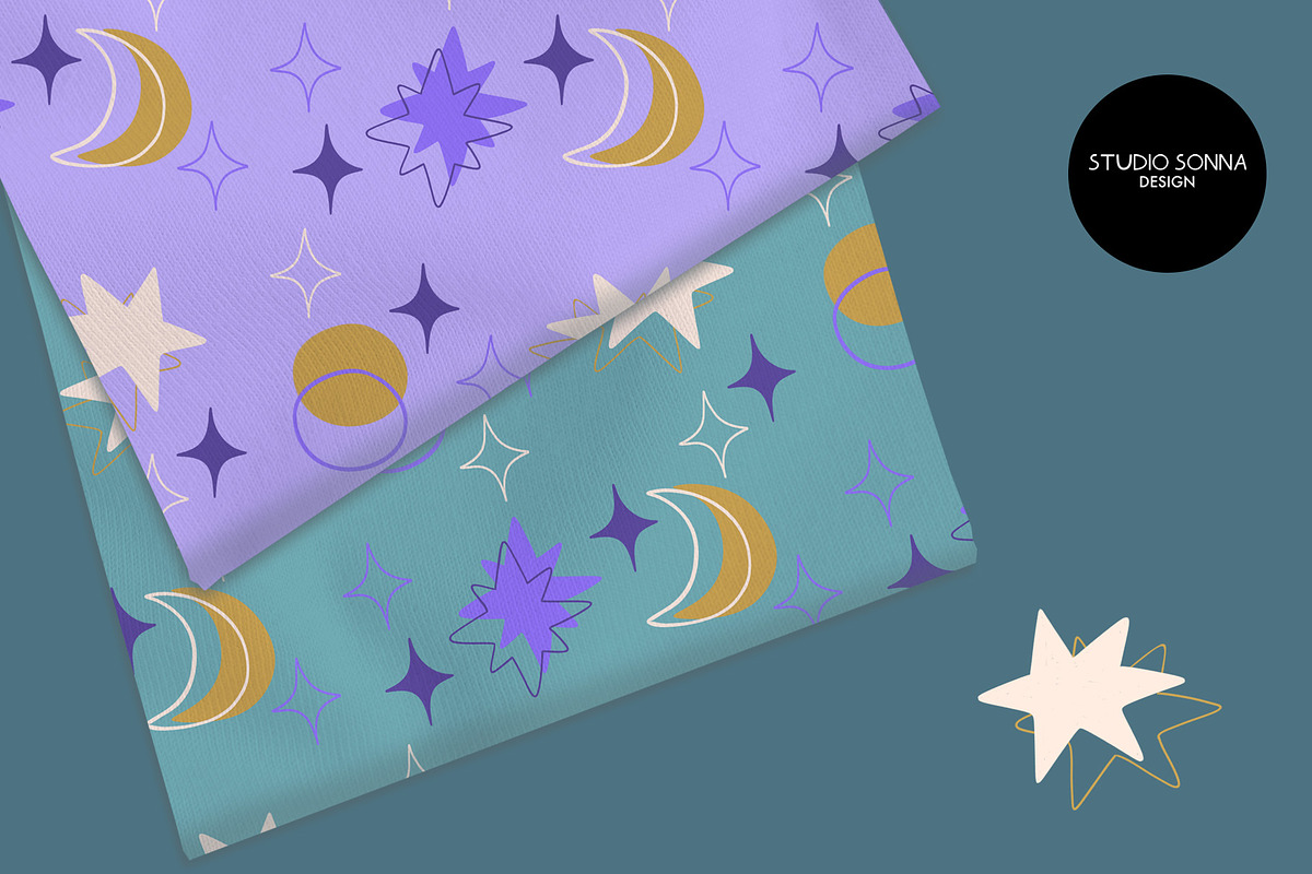 Celestial lilac, a Pattern Graphic by StudioSonna (Photo 1 of 3)