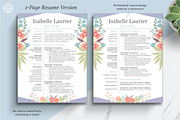 Floral Resume | Creative CV Template, a Resume Template by The Art of Resume (Thumbnail 4 of 8)