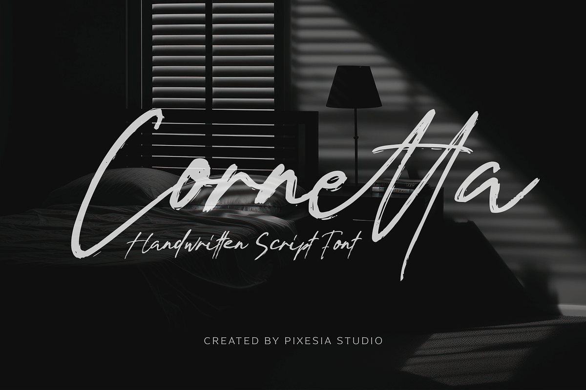 Cornetta – Handwritten Script Font, a Handwritten Font by Pixesia Studio (Photo 1 of 11)