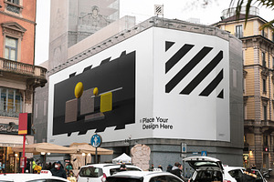 Urban Corner Billboard XXL Mockup, a Product Mockup by HAZARD MOCKUPS