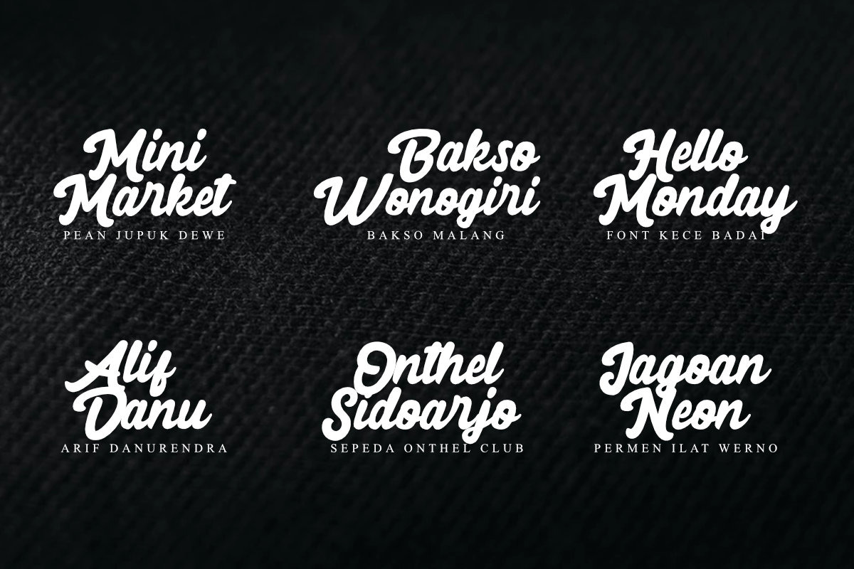 Black Mindo Font preview 3