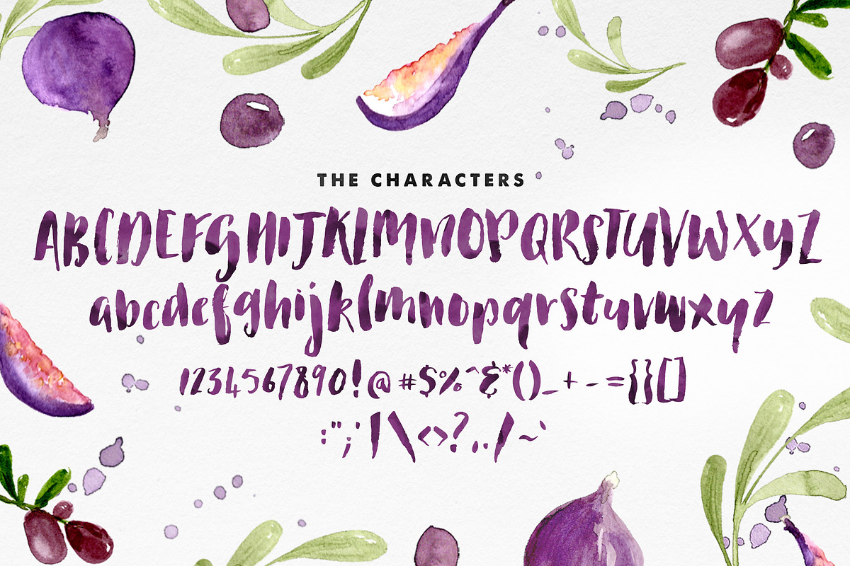 Les Fruits Brush Font, a Script Font by Nicky Laatz (Photo 4 of 5)