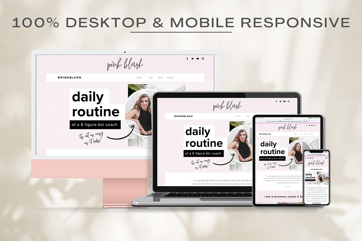 Wix Template Design for Coaches, a Websites & App Template by Cosmic Design (Photo 6 of 8)