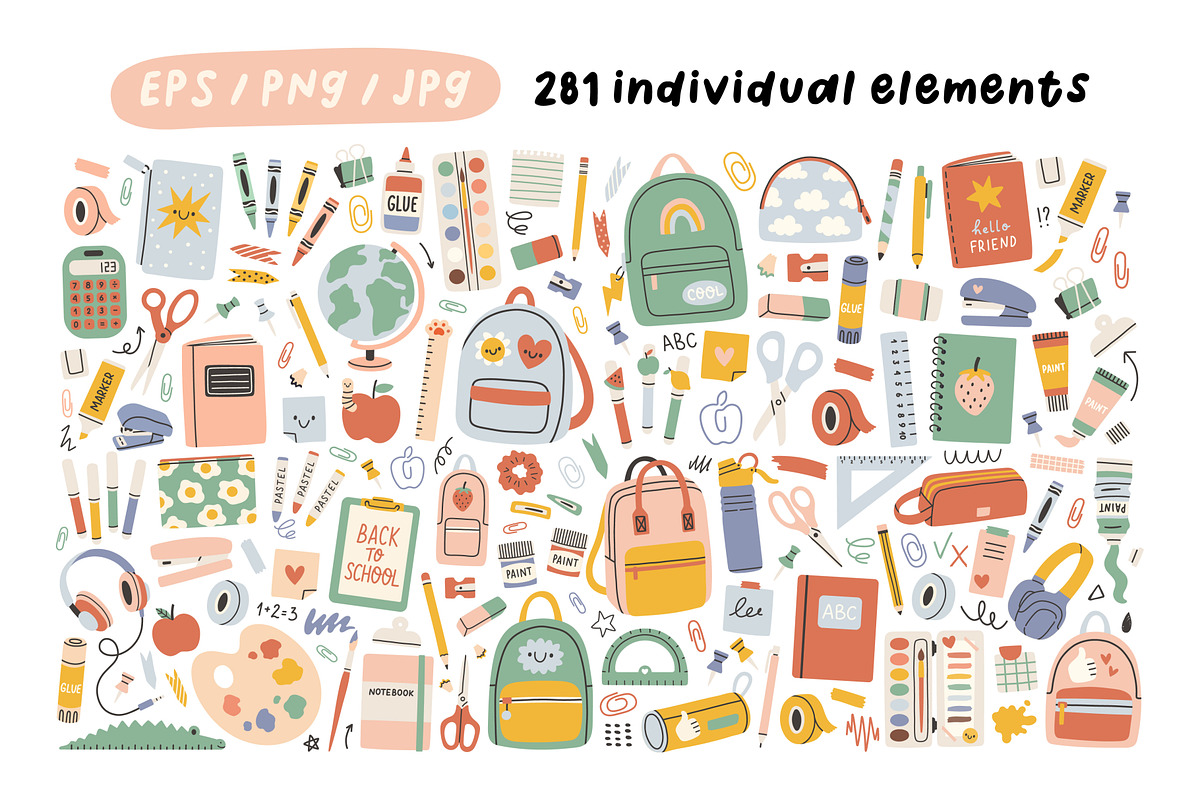 Back to School Clipart, an Education Illustration by spirka.art (Photo 2 of 8)