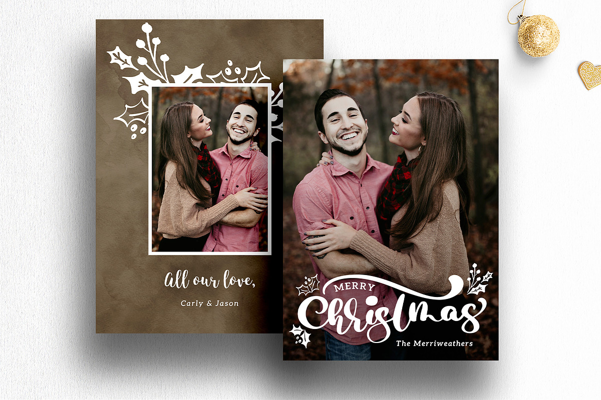 Christmas Card Psd Template 13, a Card Template by Nifty Template Studio (Photo 4 of 10)