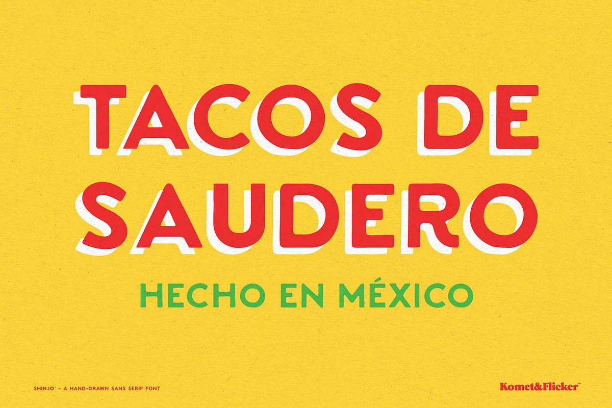 Shinjo - A Handmade Sans Serif, a Sans Serif Font by Komet & Flicker (Photo 4 of 15)