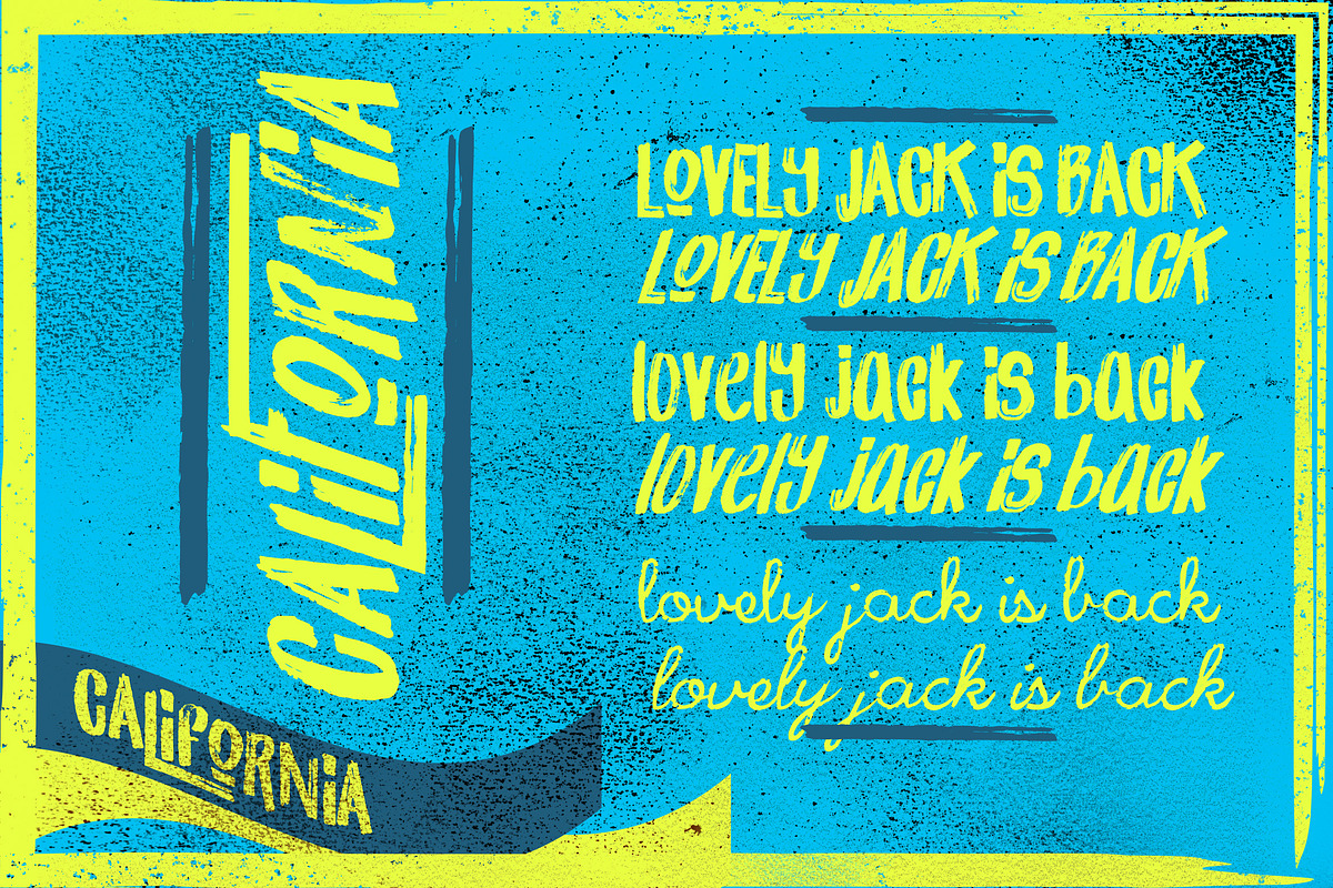California Jackpot Font preview 2