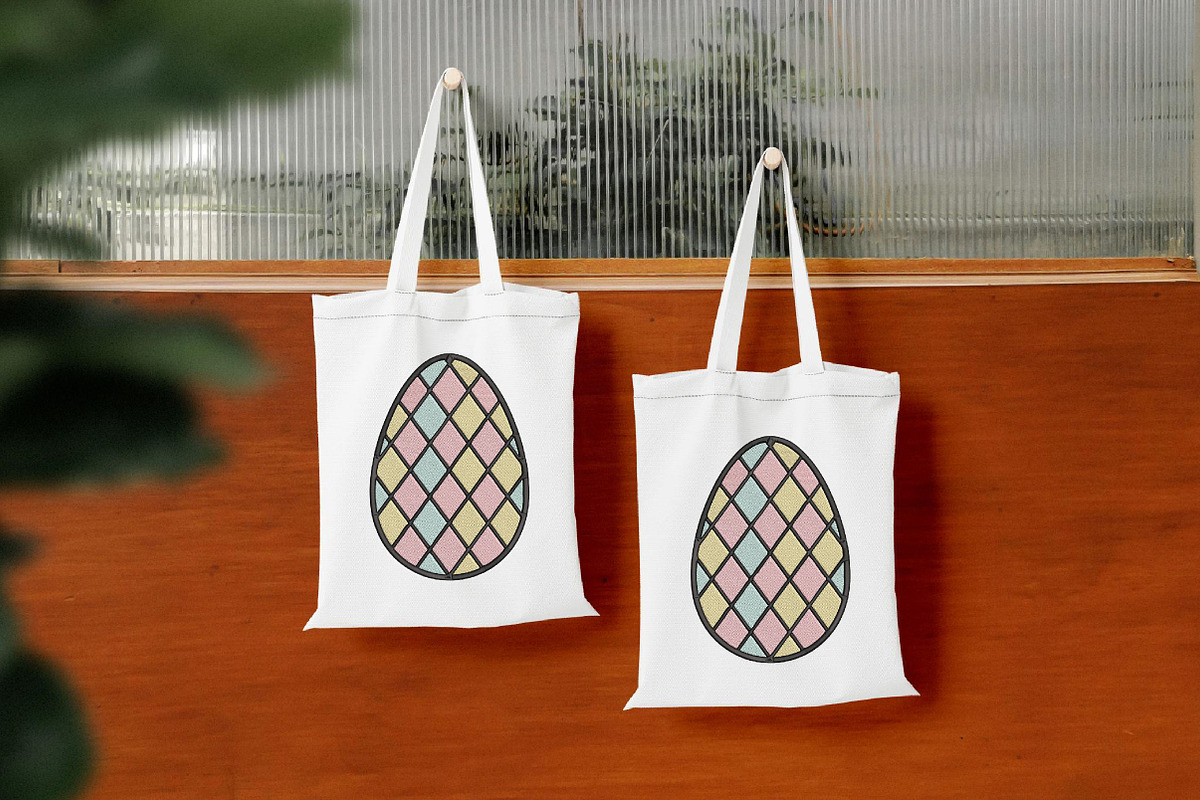 Easter Egg Embroidery Design, an Illustration by Pixels.Craft (Photo 3 of 4)