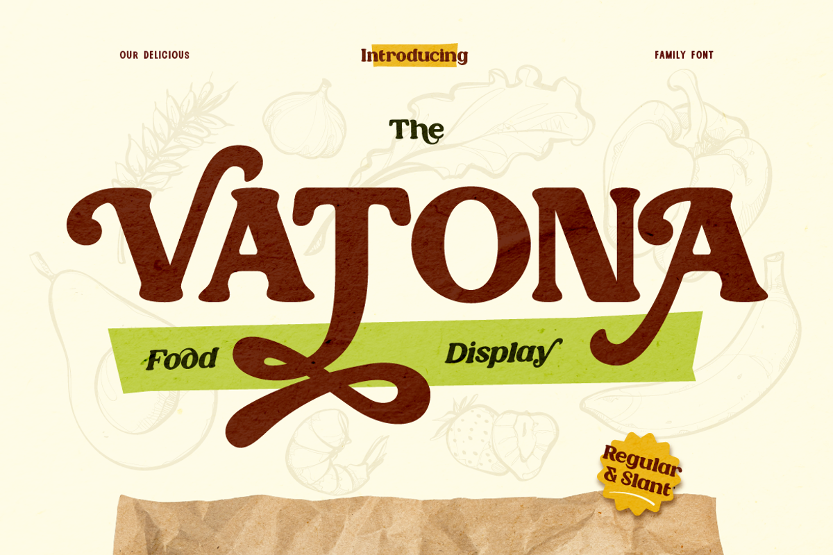 Vatona, a Serif Font by Burntilldead (Photo 1 of 12)