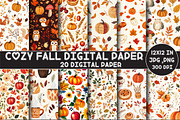 Cozy Fall Digital Paper, a Pattern Graphic by Designking (Thumbnail 1 of 4)