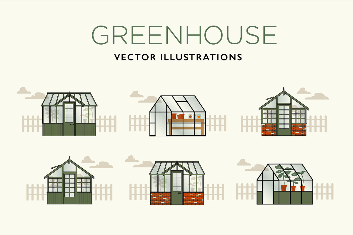 Greenhouse Illustrations, an Illustration by the cabin supply co (Photo 1 of 5)