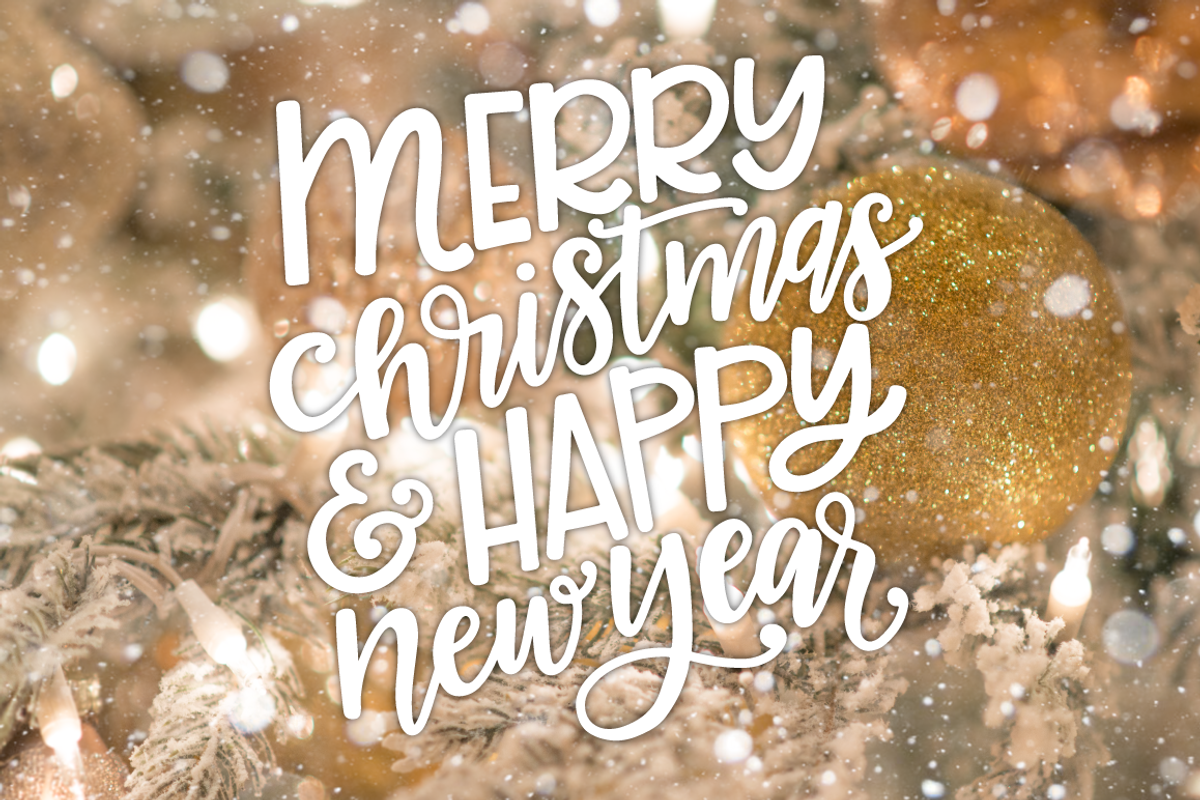 Christmas Overlay - Hand Lettered, an Illustration by WinnieJean
