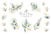 Mellow Greenery. Watercolor and Gold, a Decorative Illustration by Tinydew (Thumbnail 5 of 14)