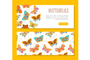 Butterflies Landing Page Template