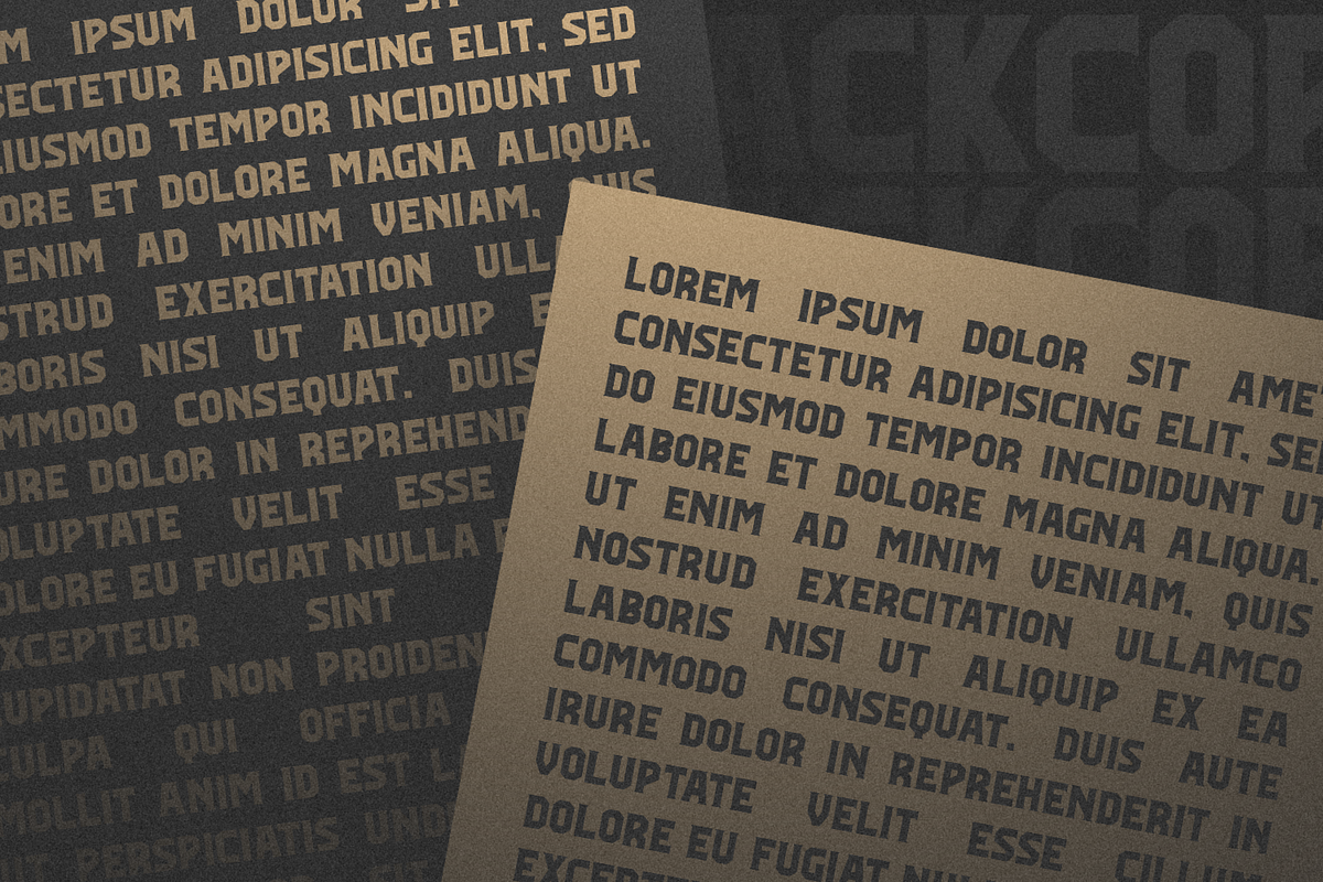 Black Corps - Military Serif Font, a Serif Font by Pixesia Studio (Photo 15 of 15)