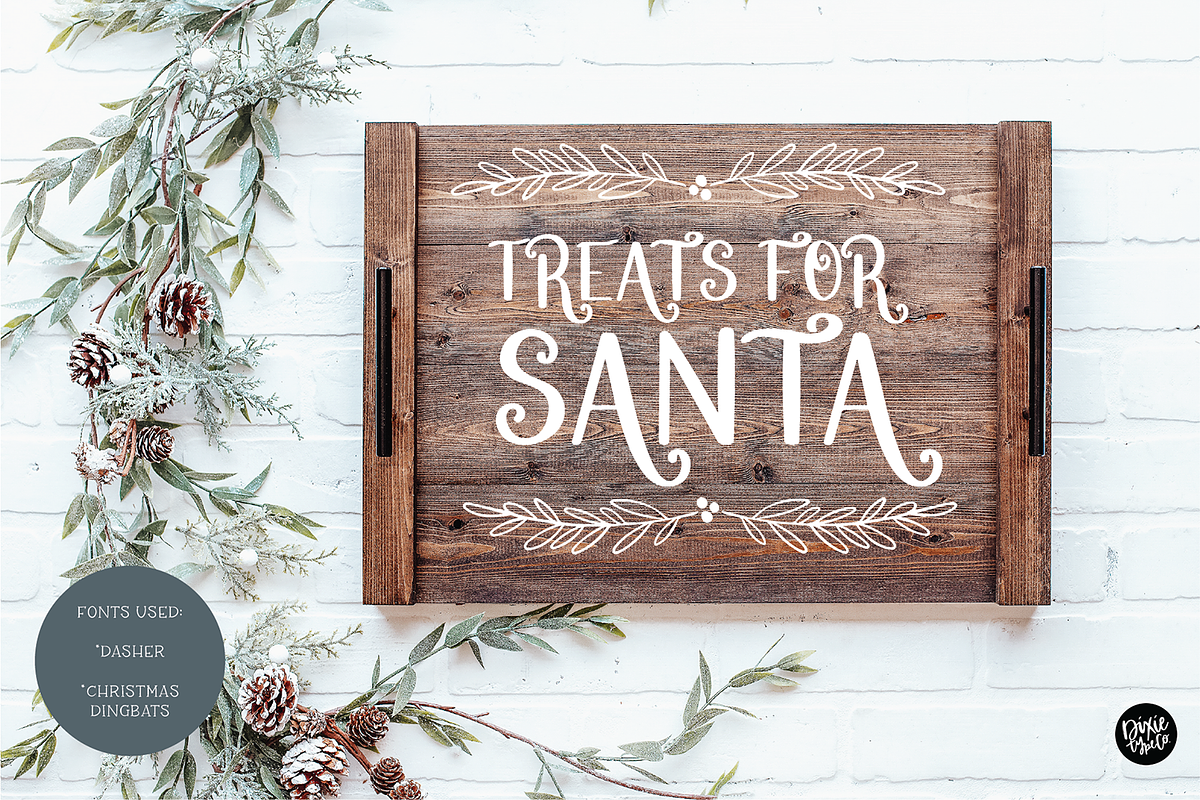 DASHER Farmhouse Christmas Font, a Font by Blush Font Co. (Photo 9 of 9)