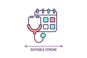 Regular checkup RGB color icon, an Icon by IMG Visuals