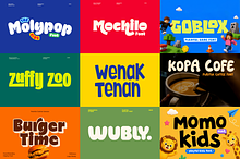 Bold Playful Font Bundle for Logos