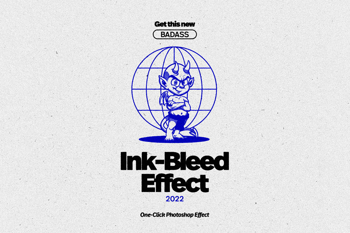 INK Bleed Copier Effect PSD, a Layer Style Add-On by Vermeulen Design Studio (Photo 1 of 5)