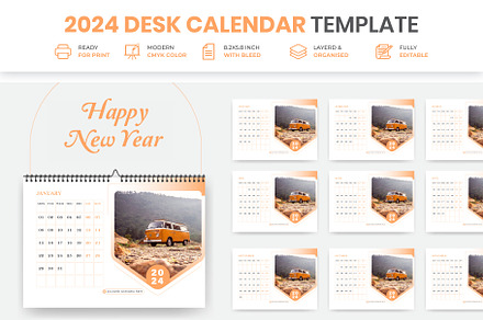 Business Desk Calendar Plan 2024