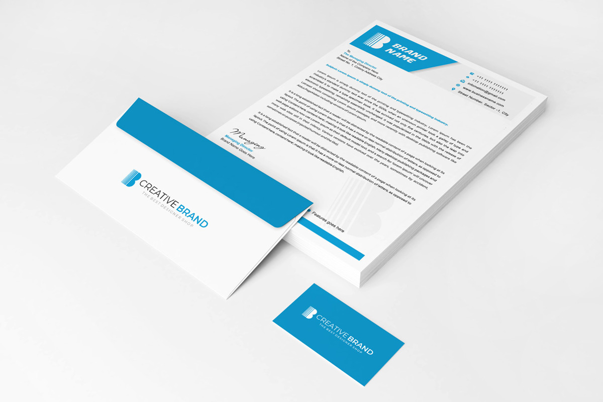 Stationery Design Template, a Stationery Template by Designs Basket (Photo 12 of 13)
