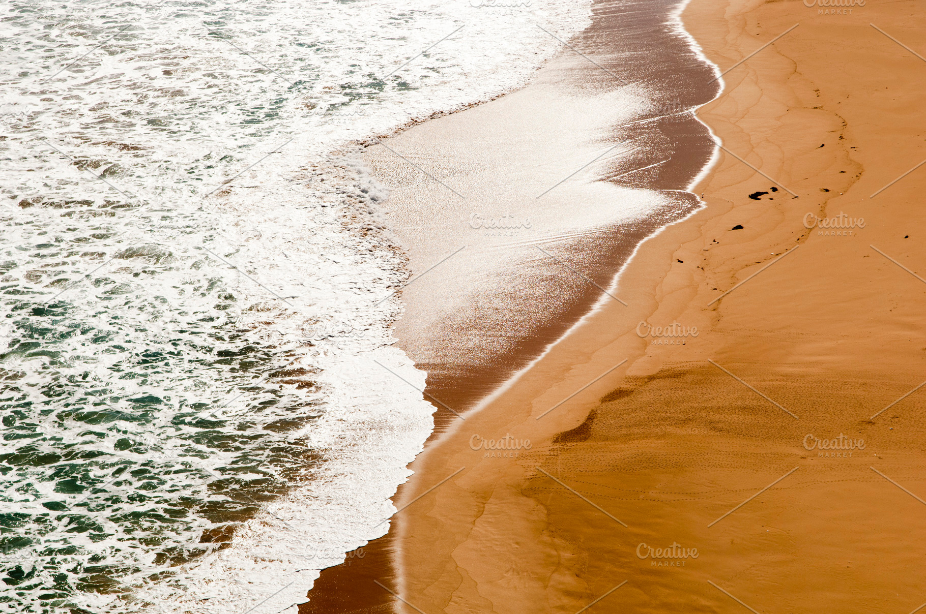 Beach Sand Waves Background, a Nature Photo by THP Creative