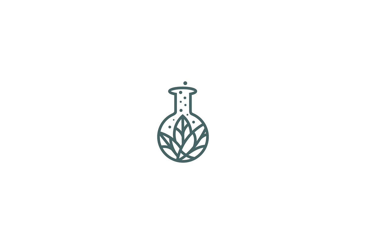 green leaf laboratory logo, a Branding & Logo Template by ZHR Creative