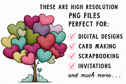 Whimsical Valentines Day Heart Tree, an Illustration by Libby Wishes (Thumbnail 4 of 7)