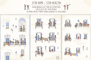 Stay Home - Stay Healthy!, a Healthcare Illustration by Franzi draws (Thumbnail 1 of 2)