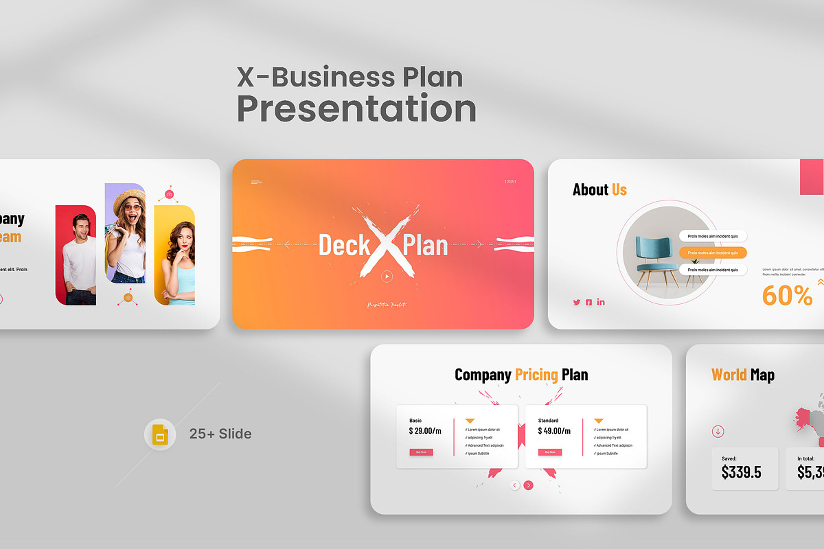 Business X Plan Presentation, a Presentation Template by KreateTribe (Photo 3 of 6)