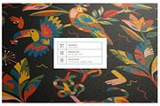 Jungle & Wildlife Abstract Folk Art, a Wallpaper Graphic by Luiz da Rolt Grathwohl (Thumbnail 4 of 10)