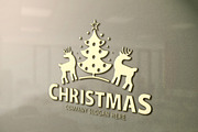 Merry Christmas Tree Logo, a Branding & Logo Template by Creative Dezing (Thumbnail 1 of 7)