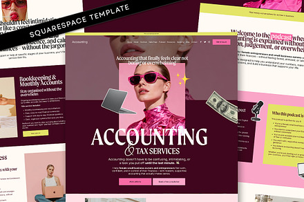 Chic Accountant Website Squarespace, a Squarespace Template by Template Twist Shop