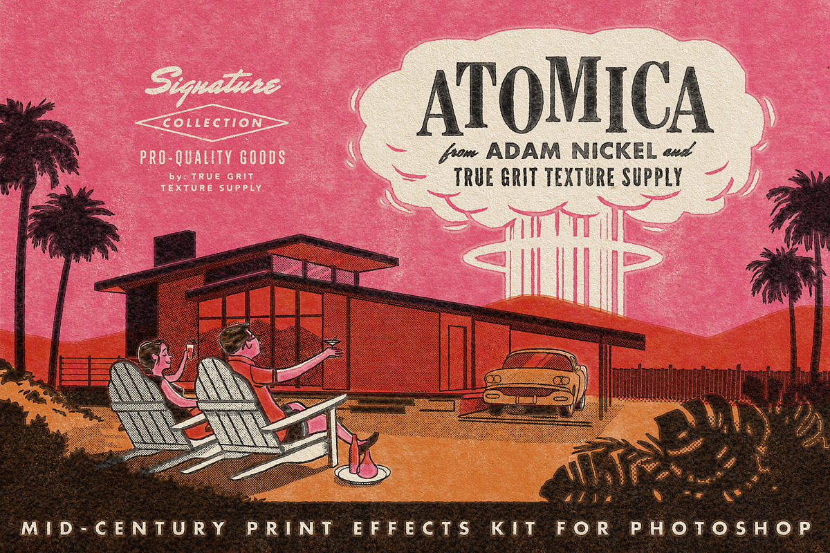 Atomica Mid-Century Print Effects, an Action Add-On by True Grit Texture Supply (Photo 1 of 11)