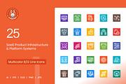 25 SaaS Product Icons, a Solid Icon by IconBunny (Thumbnail 1 of 2)