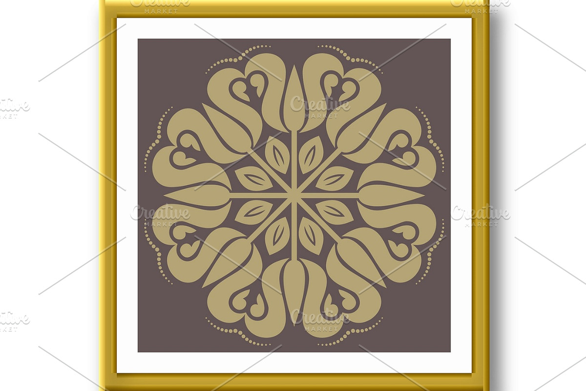 Damask Vector Orient Pattern, a Decorative Illustration by FineArtStudio (Photo 3 of 3)