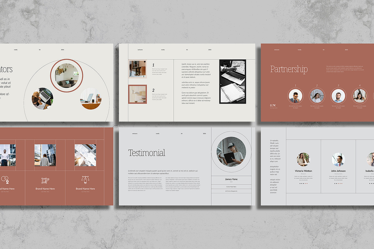 Welcome Media Kit PowerPoint, a Presentation Template by White Graphic (Photo 6 of 7)