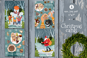 Funny Christmas cards templates