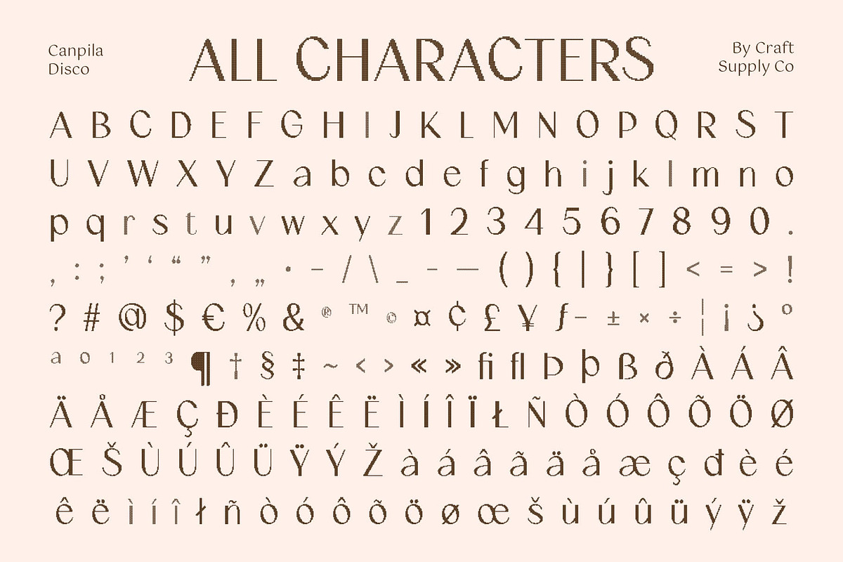 Canpile Disco, a Sans Serif Font by Craft Supply Co. (Photo 8 of 8)